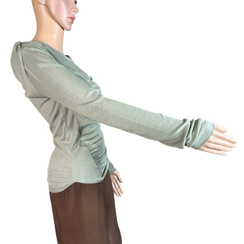 New Free People Intimately Night We Met Long Sleeve Olive Top Size S - Picture 4 of 9